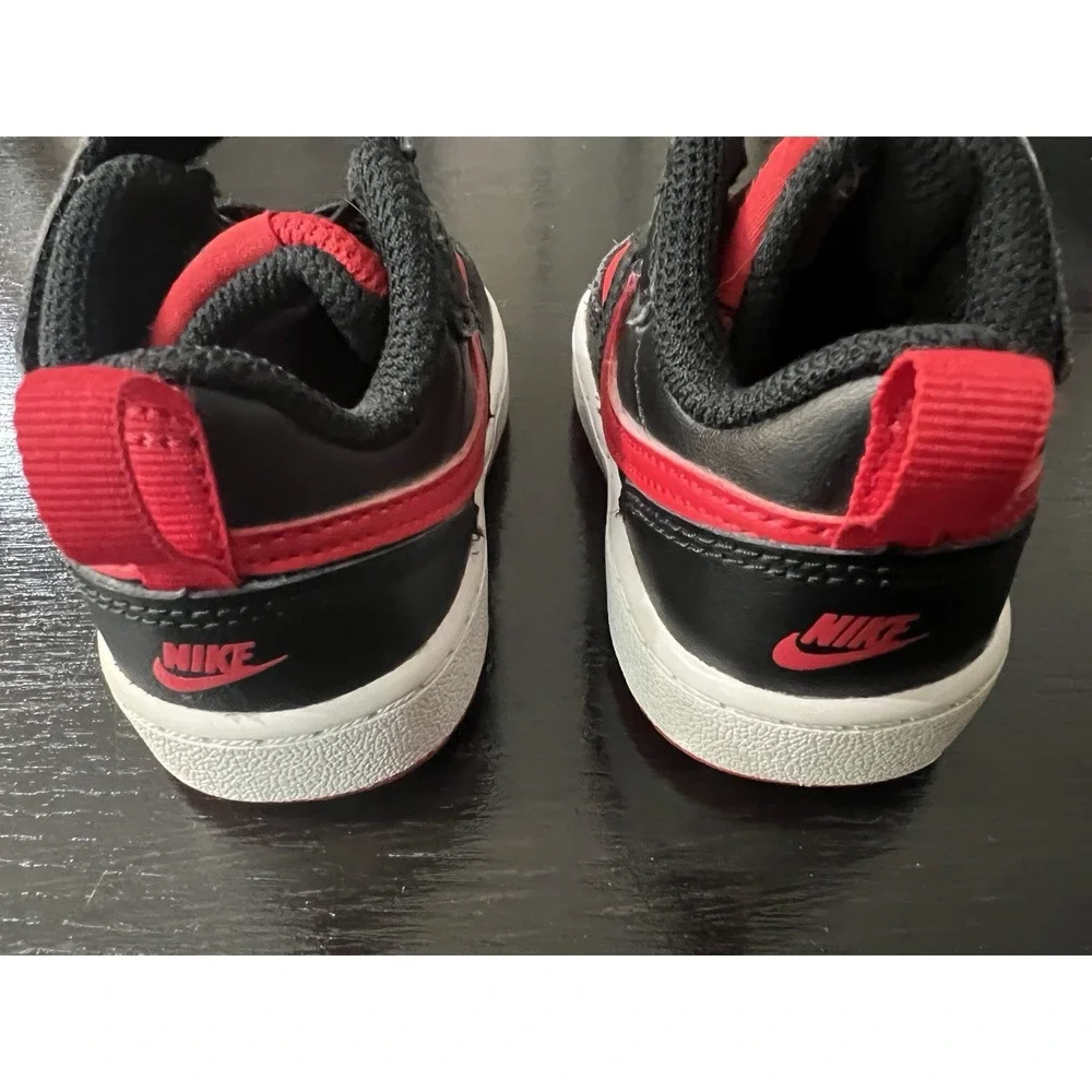 Nike Court Borough Low Recraft TD Toddler Shoes‎ Size 5C Red Black BQ5453-007